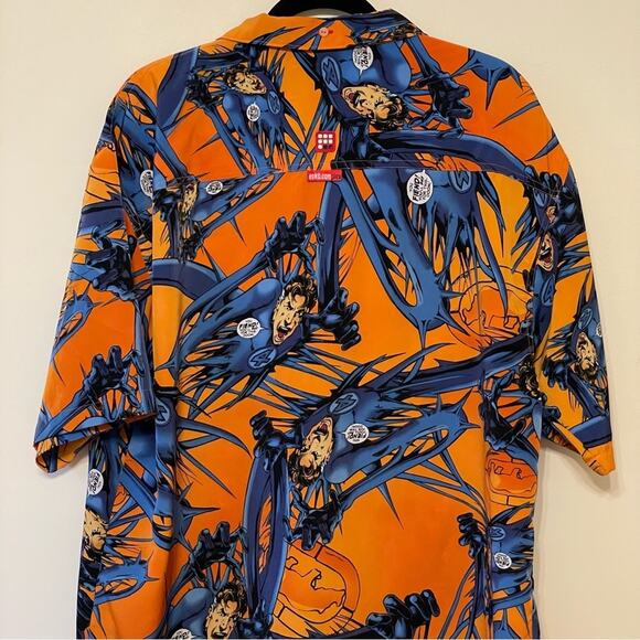 Vintage Y2K L Ecko Unltd. Fantastic Four blue short sleeve shirt Mr. Fantastic - Picture 6 of 7